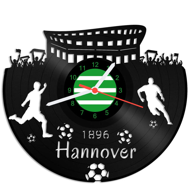 SEO. Fussball Wanduhr aus Vinyl Vereinsliebe Hannover - Linkreich