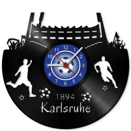 SEO. Fussball Wanduhr aus Vinyl Vereinsliebe Karlsruhe - Linkreich