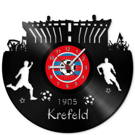 SEO. Fussball Wanduhr aus Vinyl Vereinsliebe Krefeld - Linkreich