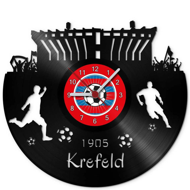 SEO. Fussball Wanduhr aus Vinyl Vereinsliebe Krefeld - Linkreich