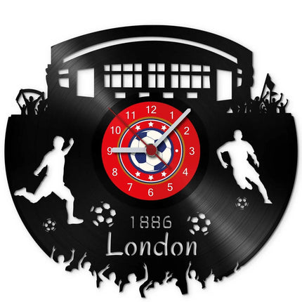 SEO. Fussball Wanduhr aus Vinyl Vereinsliebe London - Linkreich