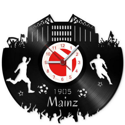SEO. Fussball Wanduhr aus Vinyl Vereinsliebe Mainz - Linkreich