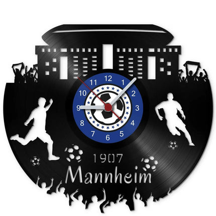 SEO. Fussball Wanduhr aus Vinyl Vereinsliebe Mannheim - Linkreich