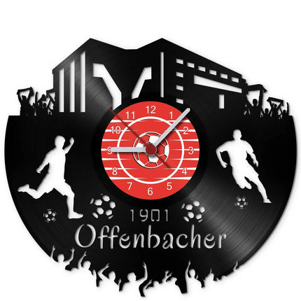 SEO. Fussball Wanduhr aus Vinyl Vereinsliebe Offenbach - Linkreich