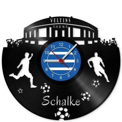 SEO. Fussball Wanduhr aus Vinyl Vereinsliebe Schalke - Linkreich