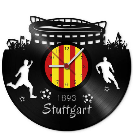 SEO. Fussball Wanduhr aus Vinyl Vereinsliebe Stuttgart - Linkreich