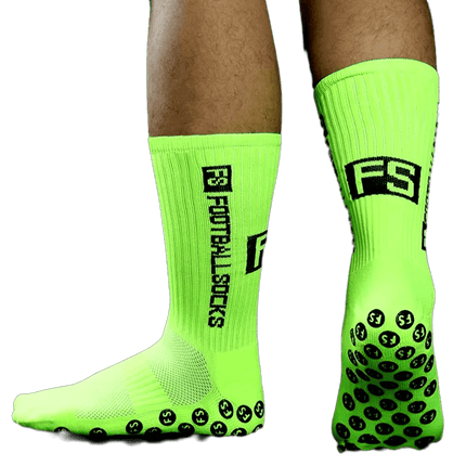 Fußballsocken – Rutschfestes Performance-Modell mit Pro Grip für Stabilität & Kontrolle - Grün Linkreich