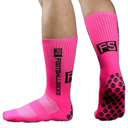 Fußballsocken – Rutschfestes Performance-Modell mit Pro Grip für Stabilität & Kontrolle - Pink Linkreich