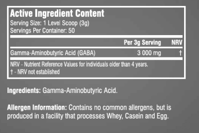 SEO. GABA Aminobuttersäure - SSA Suplements 150g - Linkreich