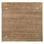 Quadratisch / Braun / 200 x 200 cm Quadratisch