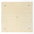 Quadratisch / Beige / 200 x 200 cm Quadratisch