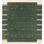 Rechteckig / Grün / 250 x 200 cm Rechteckig