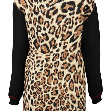 GAELLE PARIS Beige Damenkurzes Kleid – Italienische Qualität für Herbst/Winter
