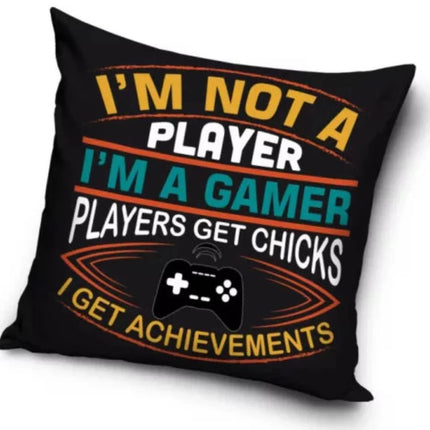 SEO. Gamer Kissenbezug: Player - 40cm x 40cm - Linkreich