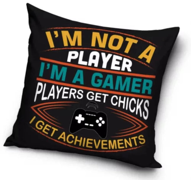 SEO. Gamer Kissenbezug: Player - 40cm x 40cm - Linkreich