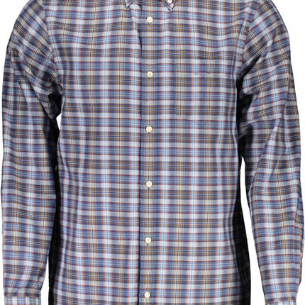 GANT Langarmhemd Herren – Blaues Regular Fit Hemd für Herbst/Winter