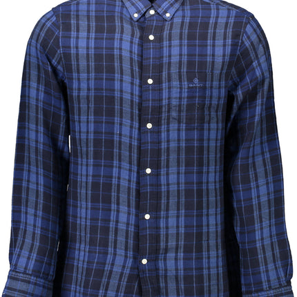 GANT Langarm-Hemd Herren – Blaues Baumwollhemd für Herbst/Winter | soulluna.de