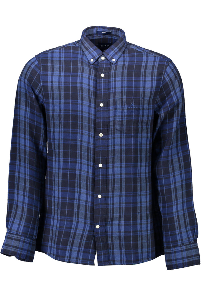 GANT Langarm-Hemd Herren – Blaues Baumwollhemd für Herbst/Winter | soulluna.de
