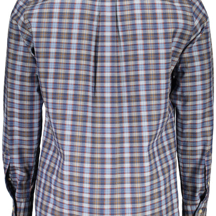 GANT Langarmhemd Herren – Blaues Regular Fit Hemd für Herbst/Winter