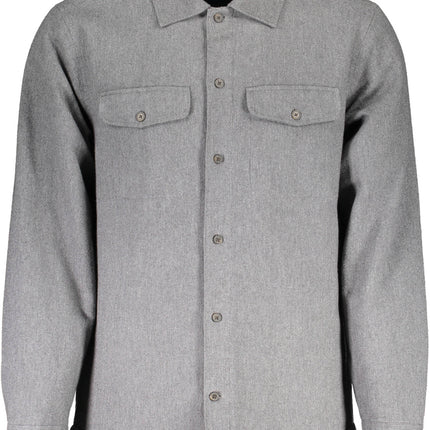 GANT Langarmhemd Herren Grau – Gewattetes Baumwollhemd für Herbst/Winter | soulluna.de