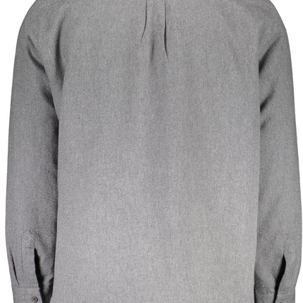 GANT Langarmhemd Herren Grau – Gewattetes Baumwollhemd für Herbst/Winter | soulluna.de