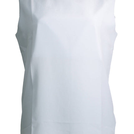 GANT Hellblaues Tanktop Damen – Seiden-Tank mit Kontrastkragen | soulluna.de