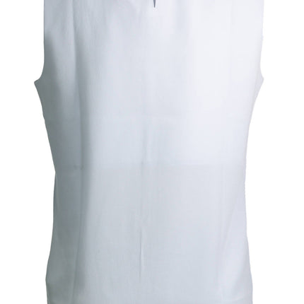 GANT Hellblaues Tanktop Damen – Seiden-Tank mit Kontrastkragen | soulluna.de