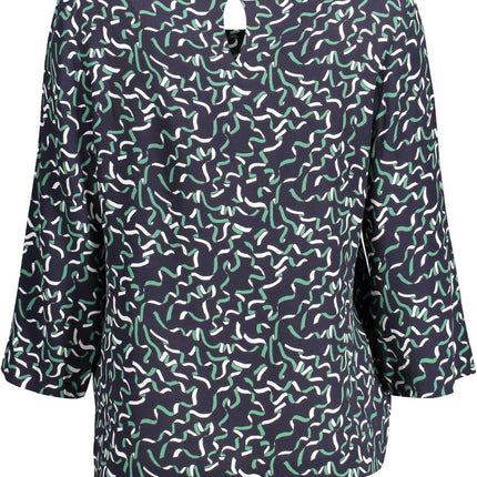 GANT Pullover Damen – Blauer Viskose-Pullover mit 3/4-Ärmeln für den Frühling