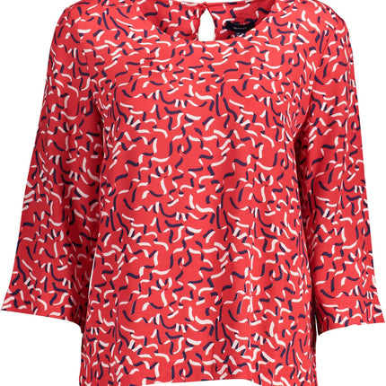 GANT Pullover Damen – Blauer Viskose-Pullover mit 3/4-Ärmeln für den Frühling