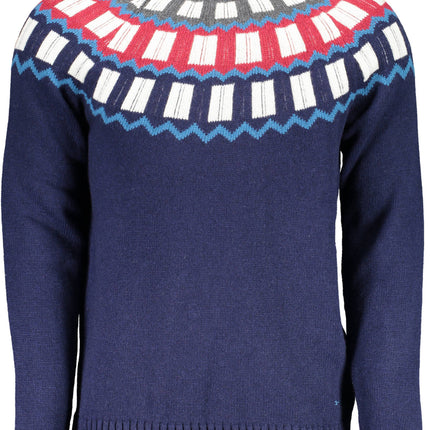 GANT Pullover Herren – Blauer Rundhalspullover mit Alpaca-Wolle für Herbst/Winter