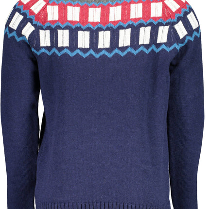 GANT Pullover Herren – Blauer Rundhalspullover mit Alpaca-Wolle für Herbst/Winter