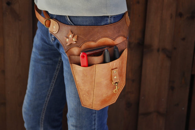 Gartenwerkzeuggürtel Leder, Linke Seite, Garten Werkzeuggürtel () kaufen bei Linkreich – Jetzt entdecken!