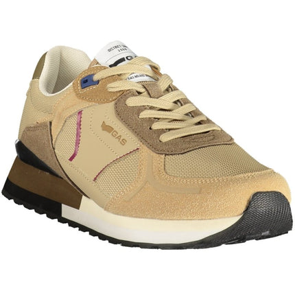 SEO. GAS Herren Sneaker – Sportschuh mit Schnürsenkeln, sportlich - Beige Linkreich