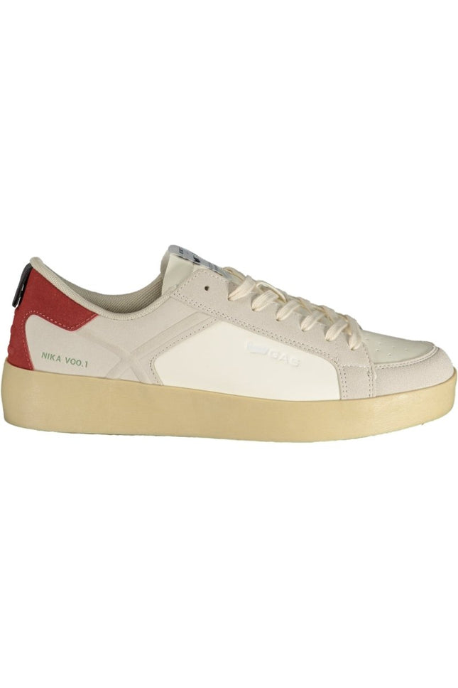 SEO. GAS Herren Sneaker – Sportschuh mit Schnürsenkeln, sportlich - Weiß Linkreich