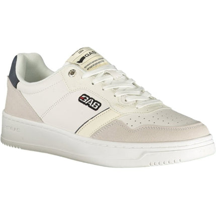 SEO. GAS Herren-Sportschuhe – Weiße Sneaker mit blauen Details für den Sommer - Weiß Linkreich