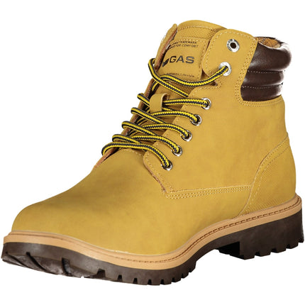 GAS Footwear Herrenstiefel Beige – Schnürstiefel für Herbst/Winter mit herausnehmbarem Fußbett
