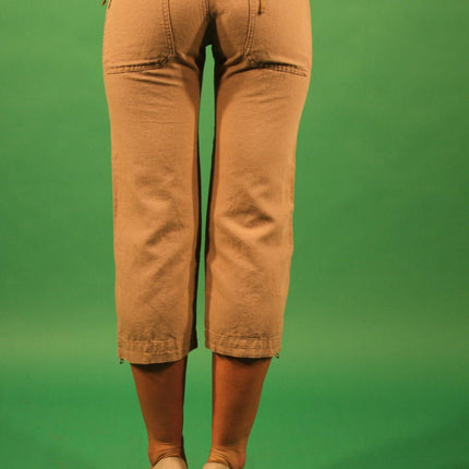 GAS Pinocchietto-Hose Damen – Beige Leinen-Baumwoll-Mix für Frühjahr/Sommer