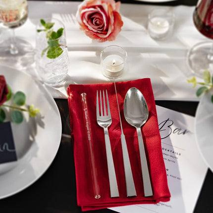 50x 20cm Glasstrohhalme mit Gravur für jeden Anlass