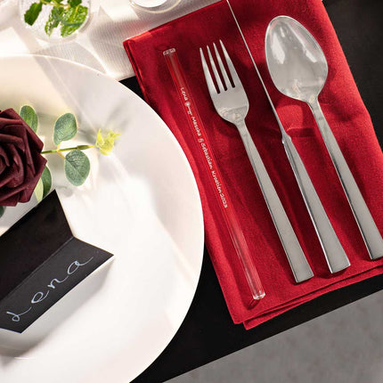 Hochzeit Gastgeschenk gravierte Glasstrohhalme mit 50 individuellen Gast Namen