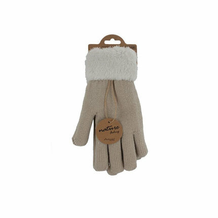 Gefütterte Damen Strickhandschuhe » Teddy Winterhandschuhe » Fingerhandschuhe Super Soft