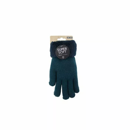 Gefütterte Damen Strickhandschuhe » Teddy Winterhandschuhe » Fingerhandschuhe Super Soft