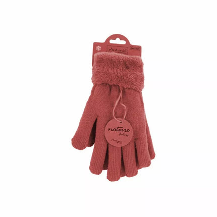 Gefütterte Damen Strickhandschuhe » Teddy Winterhandschuhe » Fingerhandschuhe Super Soft
