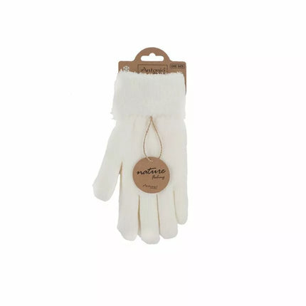 Gefütterte Damen Strickhandschuhe » Teddy Winterhandschuhe » Fingerhandschuhe Super Soft