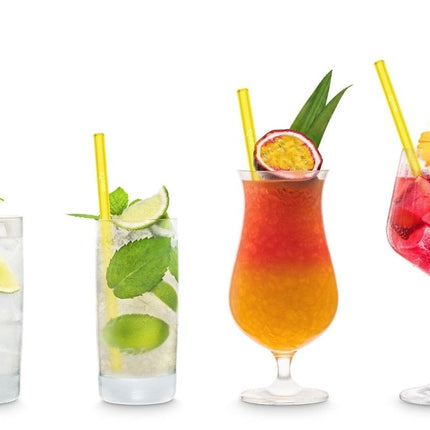 Gelbe Glasstrohhalme 6x 20cm Gerade - NEON (Glastrinkhalme) kaufen bei Linkreich – Jetzt entdecken!