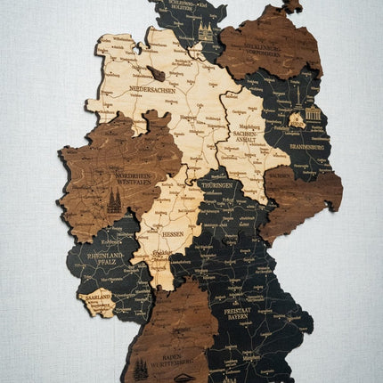 Germany 3D Wooden Map (3D Wooden Country Maps) kaufen bei Linkreich – Jetzt entdecken!