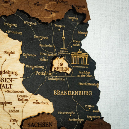 Germany 3D Wooden Map (3D Wooden Country Maps) kaufen bei Linkreich – Jetzt entdecken!