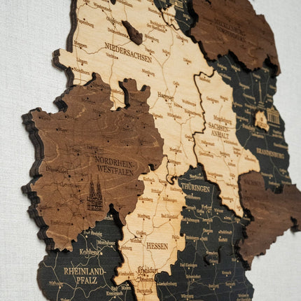 Germany 3D Wooden Map (3D Wooden Country Maps) kaufen bei Linkreich – Jetzt entdecken!