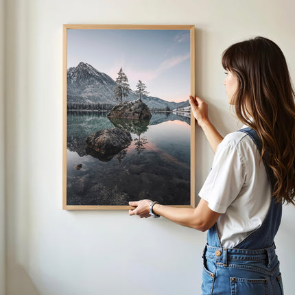 Hintersee Lake Print – Bavarian Alps Wall Art Photography