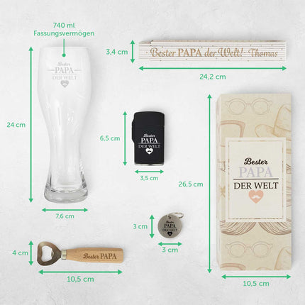 SEO. Geschenkset - "Bester Papa der Welt" - Linkreich