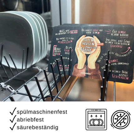 SEO. Geschenkset für Großeltern: liebevolles Frühstücksbrettchen - Set mit individualisierterem Halter in Geschenkverpackung - Linkreich